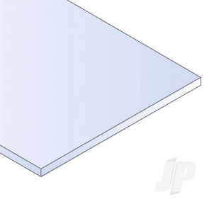 Evergreen 8x21in (20x53cm) White Plastic Sheet .010in (0.254mm) Thick (8 pack)