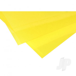 Evergreen 6x12in (15x30cm) Transparent Yellow Plastic Sheet .010in (0.254mm) Thick (2 pack)