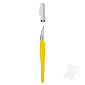 Excel K40 Pocket Clip-on Knife with Twist-off Cap, Yellow