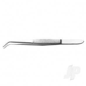 Excel 6in Curved Point Stainless Steel Tweezers