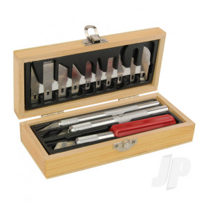 Excel Hobby Knife Set, Wooden Box