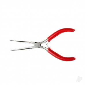 Excel 6in Spring Loaded Soft Grip Plier, Long Needle Nose with Smooth Faces