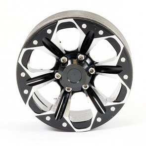 Fastrax Aluminum Beadlock Kylo 1.9" Wheels - Black (2pc)