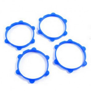 Fastrax 1/10th Rubber Tyre Bands Blue (4)