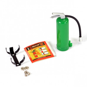 Fastrax RC Scale Model Car Fire Extinguisher & Alloy Mount - Green