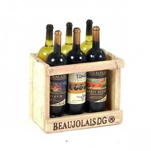 Fastrax RC Scale Model Car Scale Wood Crate W/Wine Bottles
