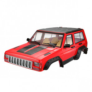 Fastrax 1/10 Rockee Jeep Cherokee XJ Hardbody w/Interior RC Car Body - Red