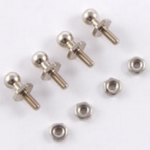 Fastrax 4mm Throttle Ball Link Balls for RC Cars Planes Boats & Helicopters