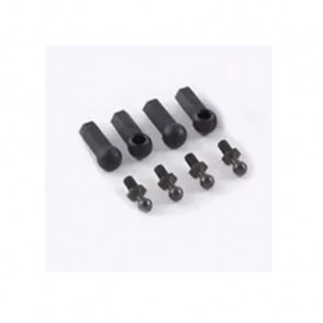 Fastrax Ball Joint Cups & Studs (4) For RC Car Helicopter - Black