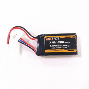 FMS 2S 7.4v 900mAh LiPo Battery w/ JST Connector Plug
