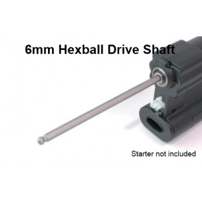 6mm Hexball Drive Shaft for Fastrax Electric Roto Torque Starter for Nitro Cars
