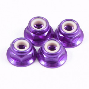Fastrax M4 Purple Flanged Locknuts