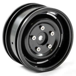 FTX Outback Steel Look Lug Wheel (2) - Black