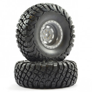 FTX Mauler 2.2" All Terrain Tyres Pre-Glued On Grey Wheels