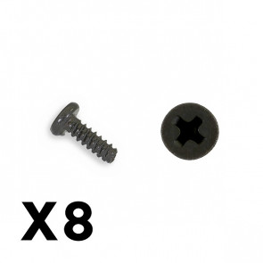 FTX Outback Mini 3.0 Round Self Tapping Screw 2x6 (8pc)