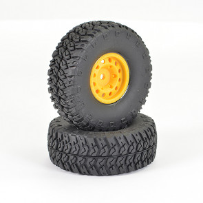 FTX Outback Ranger XC Wheel & Tyre Set - Yellow (Pr)