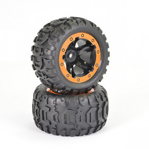 FTX Tracer Monster Truck Wheel/Tyres Complete (Pr)