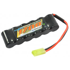 Voltz 1700mAh 7.2v NiMH RC Car Straight Stick Battery Pack w/Mini Tamiya Plug