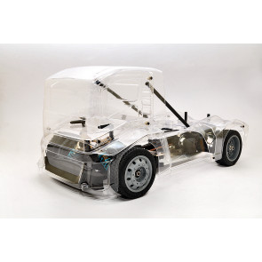 HOBAO EPX RC ELECTRIC TRUCK ROLLING CHASSIS  - CLEAR UNPAINTED