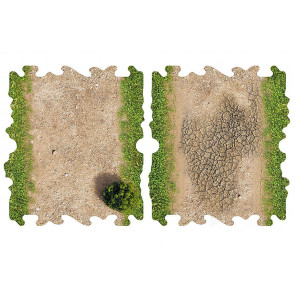 Crawler Park 2x Dirt & Grass Half Straights – 1/24 & 1/18 RC Car Off Road Track