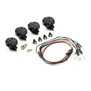 Fastrax RC Scale Model Car Light Set W/Led,Lenses Wire Connector 4pc - Round