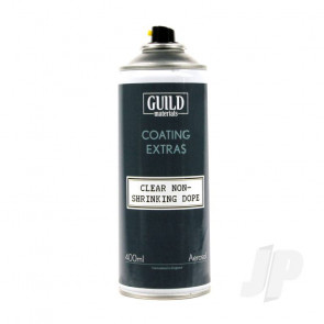 Guild Materials Clear Non-Shrinking Dope (400ml Aerosol) For RC Model Aircraft