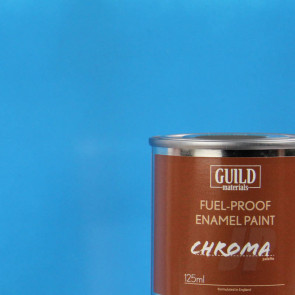 Guild Materials Chroma Enamel Fuelproof Paint Gloss Light Blue (125ml Tin) For RC Model Aircraft