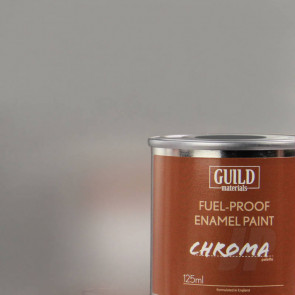 Guild Materials Chroma Enamel Fuelproof Paint Gloss Silver (125ml Tin) For RC Model Aircraft