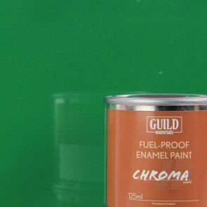 Guild Materials Chroma Enamel Fuelproof Paint Gloss Green (125ml Tin) For RC Model Aircraft