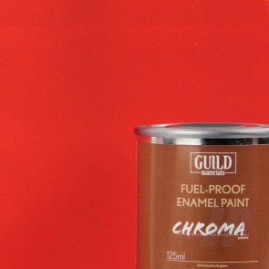 Guild Materials Chroma Enamel Fuelproof Paint Matt Red (125ml Tin) For RC Model Aircraft