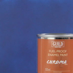 Guild Materials Chroma Enamel Fuelproof Paint Matt Dark Blue (125ml Tin) For RC Model Aircraft