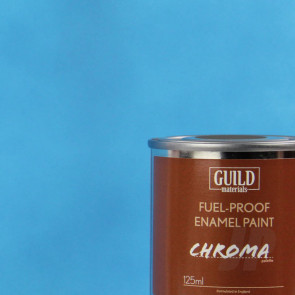 Guild Materials Chroma Enamel Fuelproof Paint Matt Light Blue (125ml Tin) For RC Model Aircraft