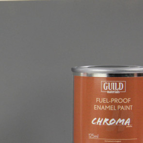 Guild Materials Chroma Enamel Fuelproof Paint Matt Dark Grey (125ml Tin) For RC Model Aircraft