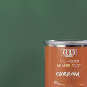 Guild Materials Chroma Enamel Fuelproof Paint Matt Dark Green (125ml Tin) For RC Model Aircraft
