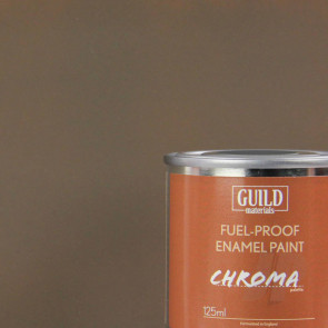 Guild Materials Chroma Enamel Fuelproof Paint Matt PC10 Dirty Brown (125ml Tin) For RC Model Aircraft