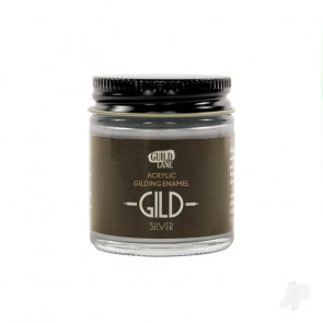 Guild Lane GILD Acrylic Enamel Paint, Silver (30ml Jar) For Craft Model