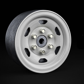 Gmade 1.9 SR05 Beadlock Wheels (Gloss White) (2)