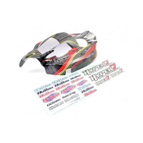 Hobao Hyper 7 TQ Sport New Grey Black Printed Body Shell and Decals