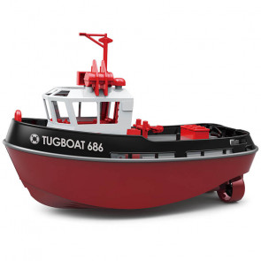Heng Long 1/72 RTR RC Detailed Scale Tug Boat (280mm) w/ Lights - Black