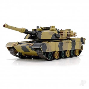 1:24 M1A2 Abrams Infrared RTR RC Model Tank w/Lights, Sound & Shoots