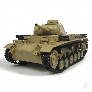 1:16 Tauch Panzer III RTR RC Model Tank w/Smoke, Sound & Shoots