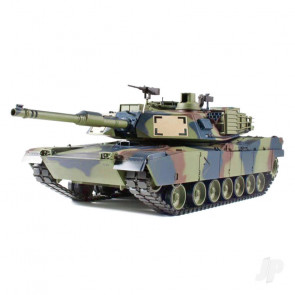 Henglong 1:16 M1A2 Abrams RC Tank (IR+Shoot+Smoke+Sound+Metal Gears, Tracks & Idlers)