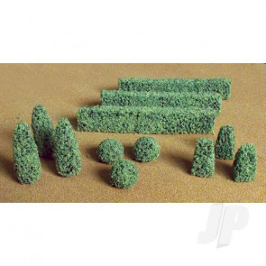 JTT 95585 Boxwood Plant, O-Scale, (15 pack) For Scenic Diorama Model Trains