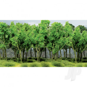 JTT 95616 Woods Edge Trees, Green, N-Scale, (15 pack) For Scenic Diorama Model Trains