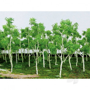 JTT 95619 Woods Edge Trees, Pastel Green, N-Scale, (20 pack) For Scenic Diorama Model Trains