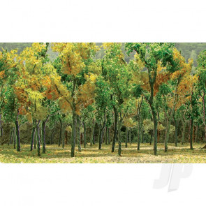 JTT 95622 Woods Edge Trees, Fall Mixed, N-Scale, (15 pack) For Scenic Diorama Model Trains