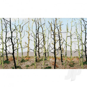 JTT 95628 Woods Edge Trees, Bare Green, N-Scale, (20 pack) For Scenic Diorama Model Trains