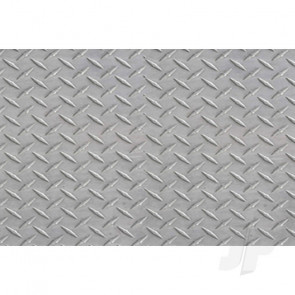 JTT 97449 Diamond Plate, 1/100, HO-Scale, (2 pack) For Scenic Diorama Model Trains