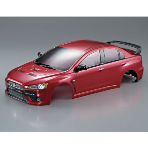 Killerbody RC Car Mitsubishi Lancer Evo X Finished Body Oxide-Red