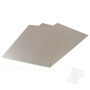 K&S 254 Tin Coated Steel Plate Sheet 4" x 10" x .008" (1 pcs)